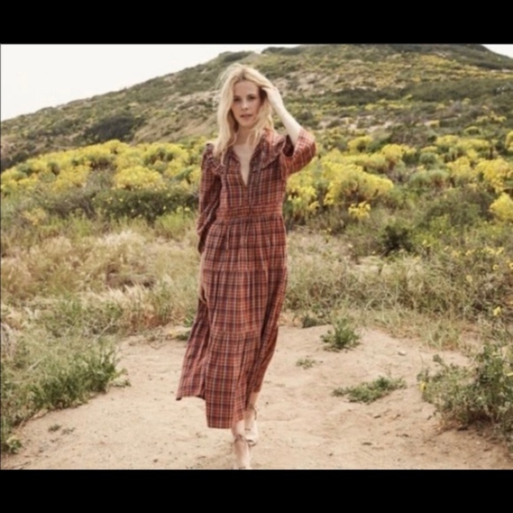 Doen Plaid Honey Dress Sz Medium